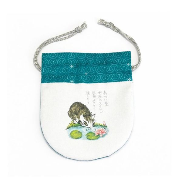 束口袋-睡蓮 