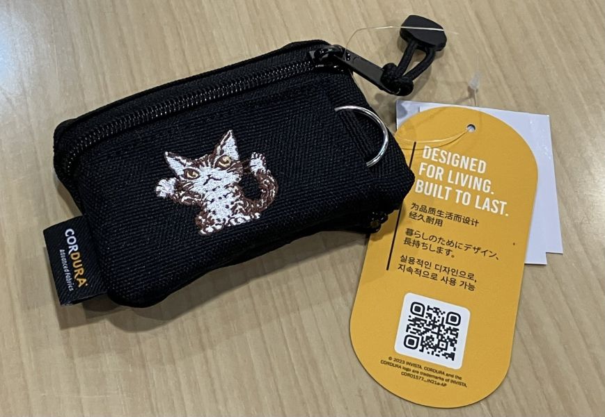 超耐磨布鑰匙零錢包 