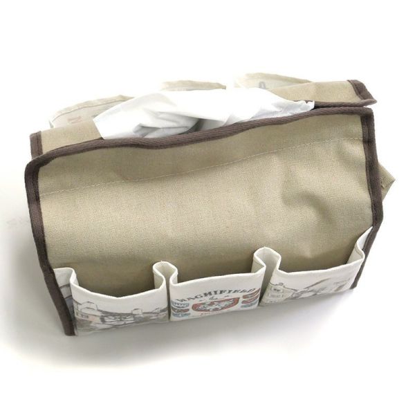 前後口袋面紙套 