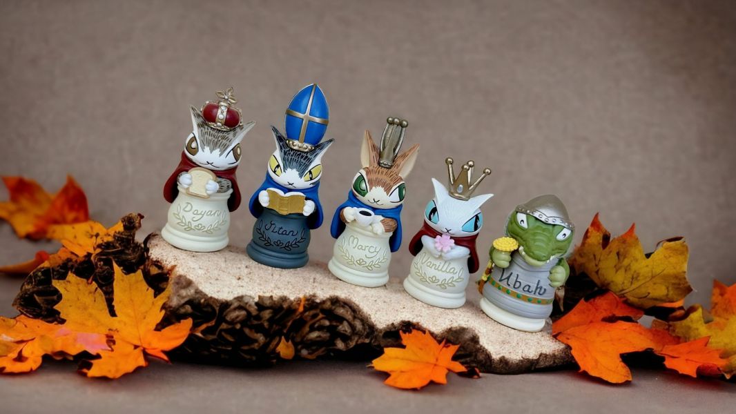 西洋棋立體公仔組(五入) 