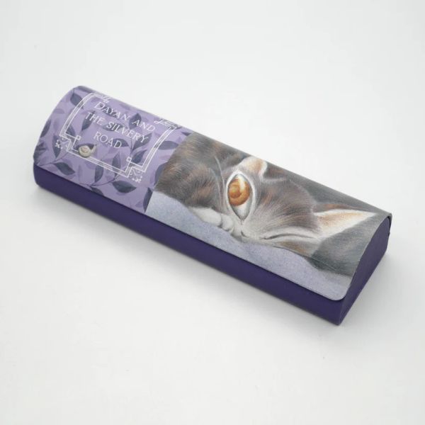 纖細型眼鏡盒(附拭鏡布)-銀色之路 