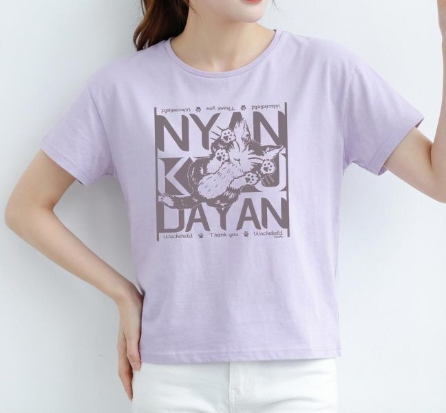 39印花T恤-M-薰衣草 