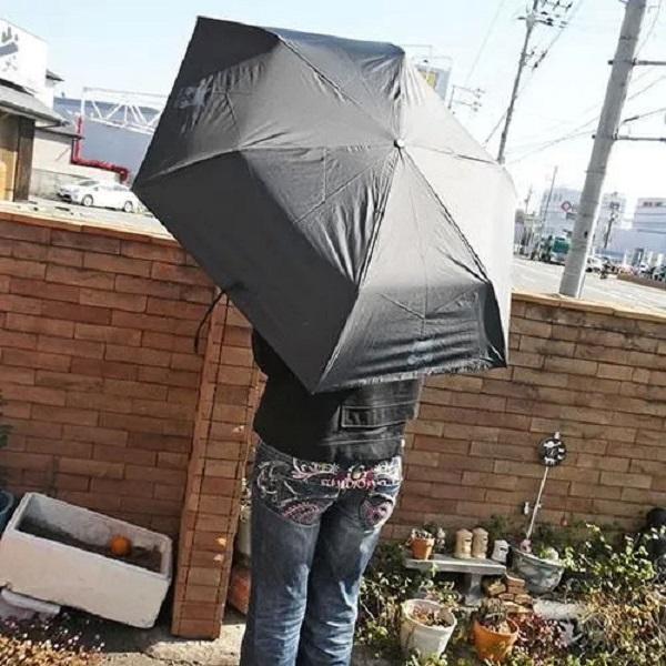 晴雨二用摺傘-黑 