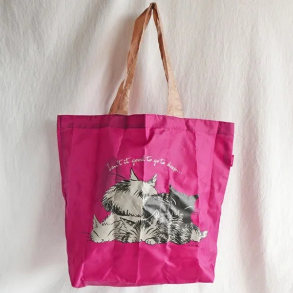 ED貓尾購物袋-紫 