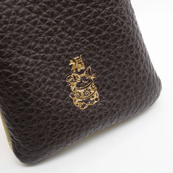 風神雷神皮革束口袋 