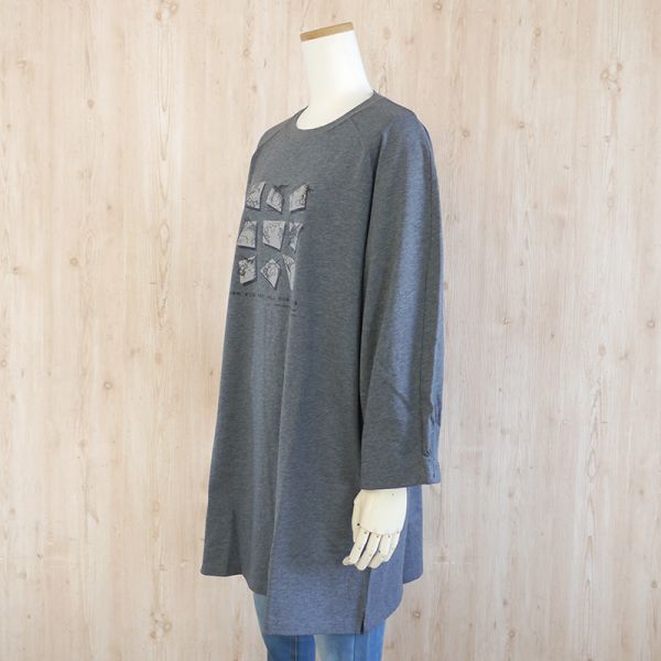 8分袖口袋長衫-F 