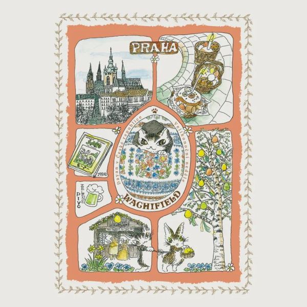 復活祭藝術-灰褐-L 