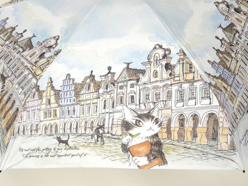 晴雨二用五段摺傘-捷克 