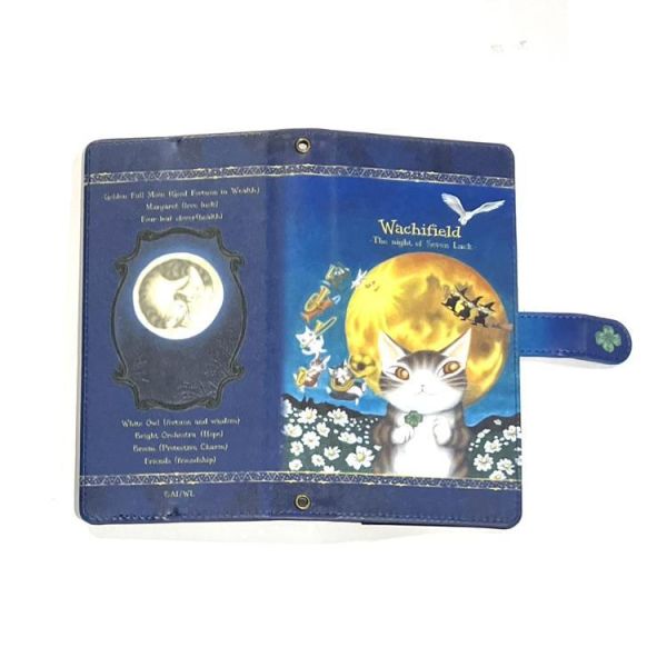 手帳型手機套-滿月夜 