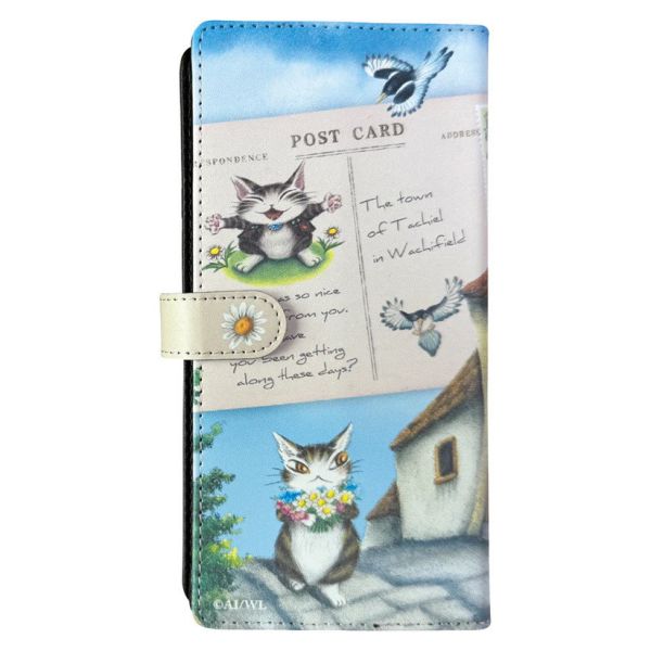 手帳型手機套-好運貓 