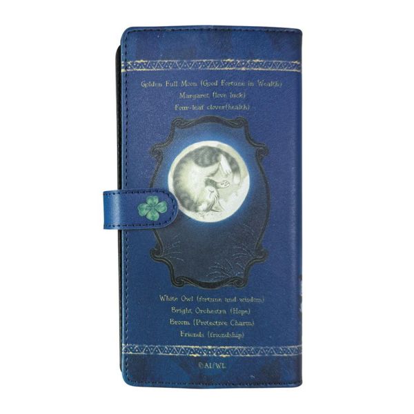 手帳型手機套-滿月夜 