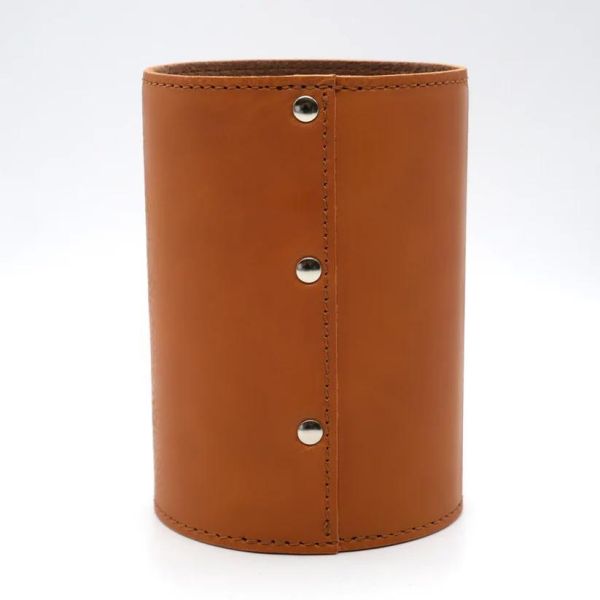 皮革肉球筆筒 
