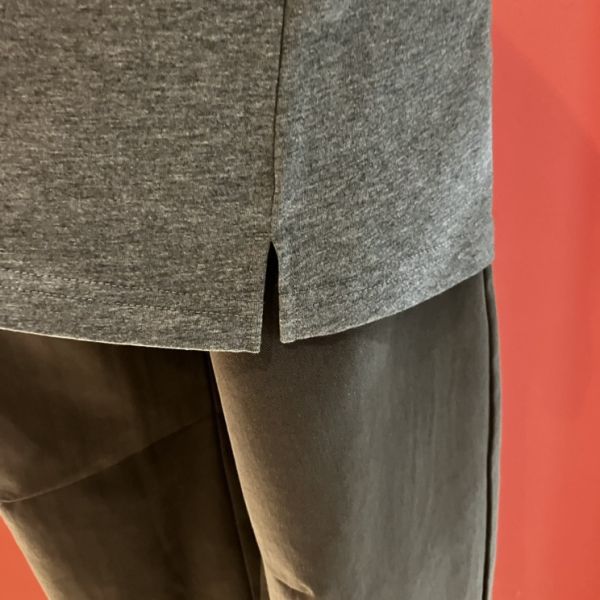 8分袖口袋長衫-F 