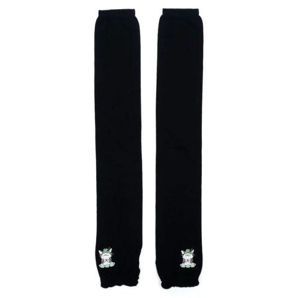 冷感UV袖套-三葉草黑色 