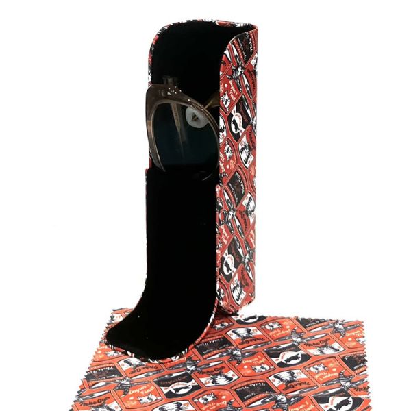 直立式眼鏡盒+拭鏡布-貓罐 