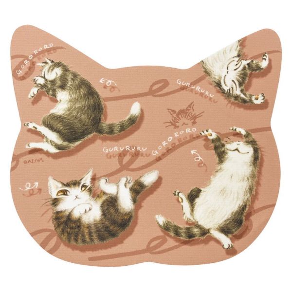 貓型2WAY拭鏡布-滾來滾去 