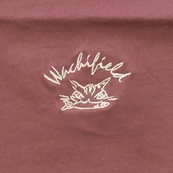毛線刺繡炸蝦貓T恤-M 