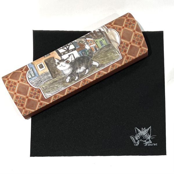 纖細型眼鏡盒(附拭鏡布)-布拉格 