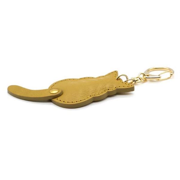 粉彩尾巴鑰匙圈-葉綠 