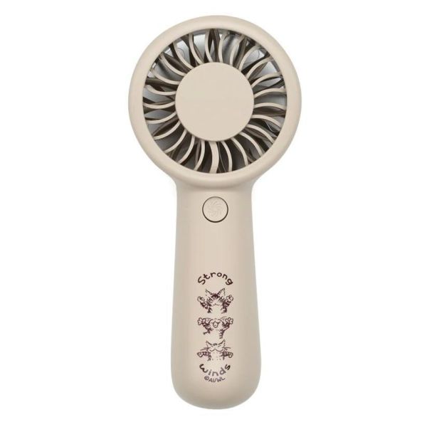 強風迷你手持風扇-米 