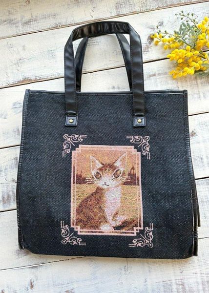 緹花織多特包-夕陽小舟 