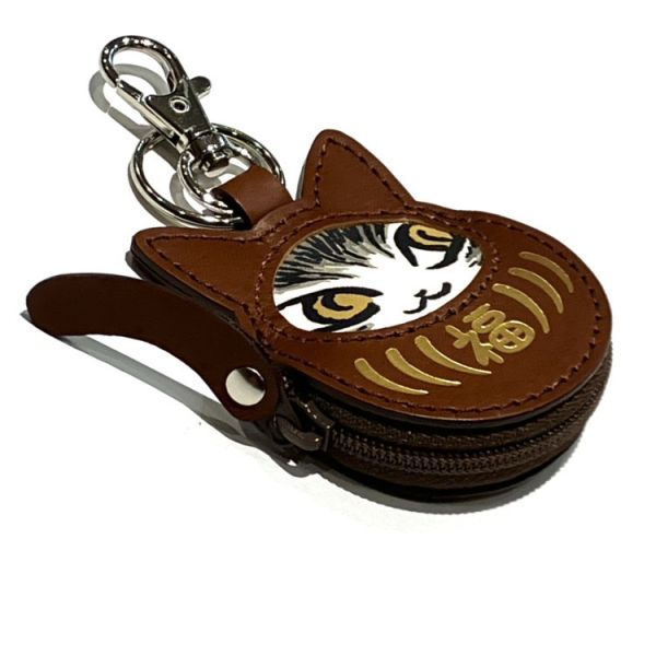 福福-零錢包鑰匙圈-棕 