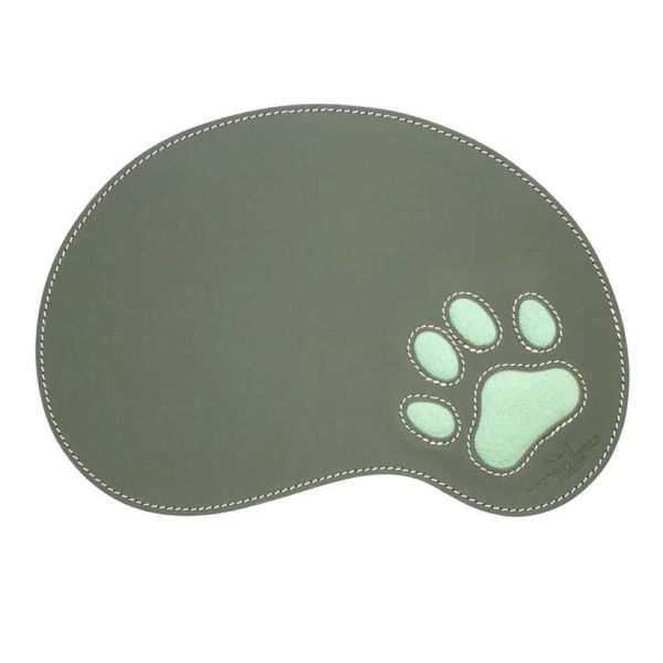 皮革肉球滑鼠墊-綠色 