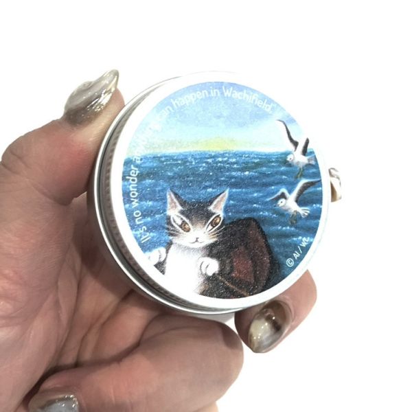 圓鐵盒防霧拭鏡布-划向小島 