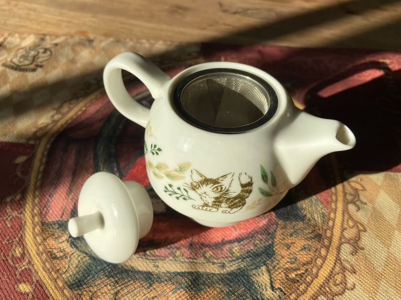 草本花樣單人茶壼 