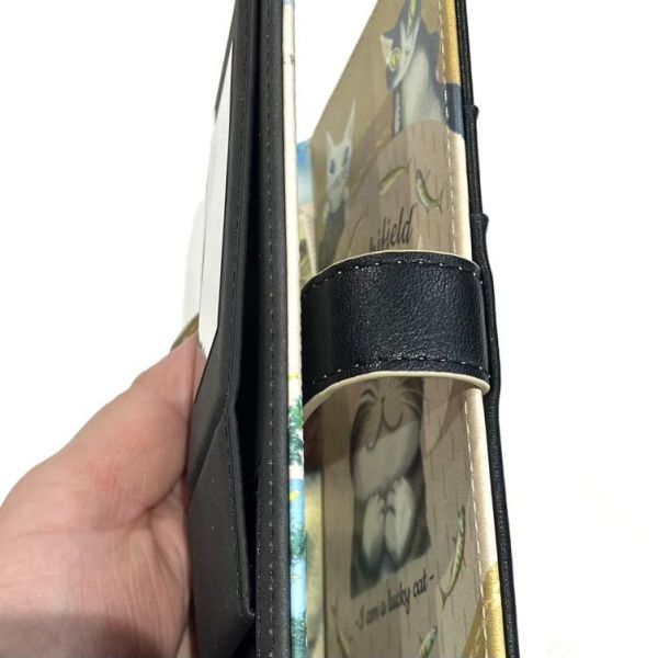 手帳型手機套-好運貓 