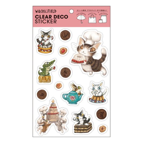 透明裝飾貼紙(防水)-菓子 