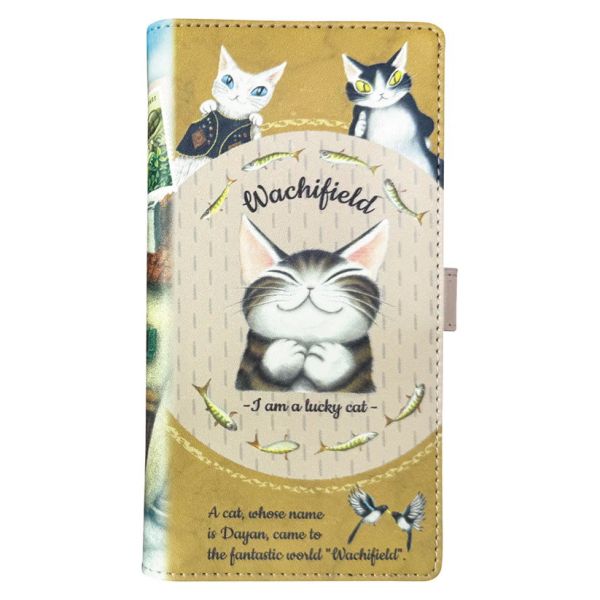 手帳型手機套-好運貓 