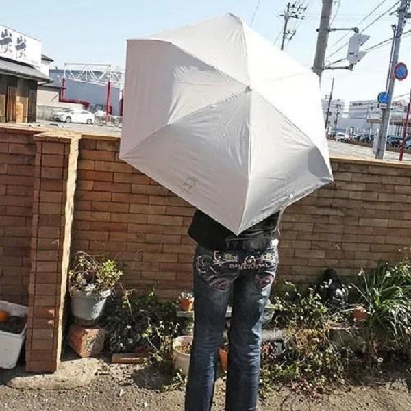 晴雨二用摺傘-米 