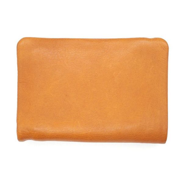 超柔皮-對摺型錢包-棕 