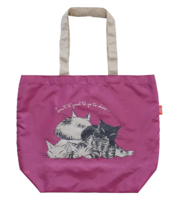 ED貓尾購物袋-紫 