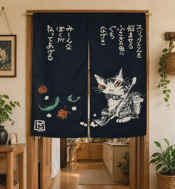 門簾-掃除 