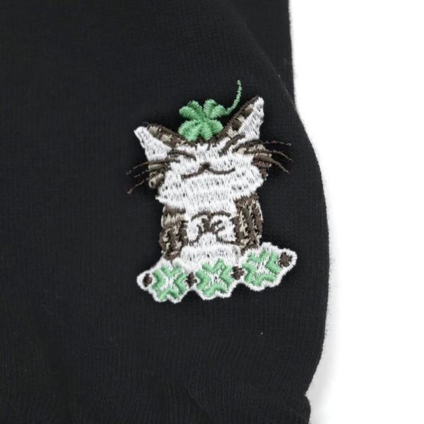 冷感UV袖套-三葉草黑色 