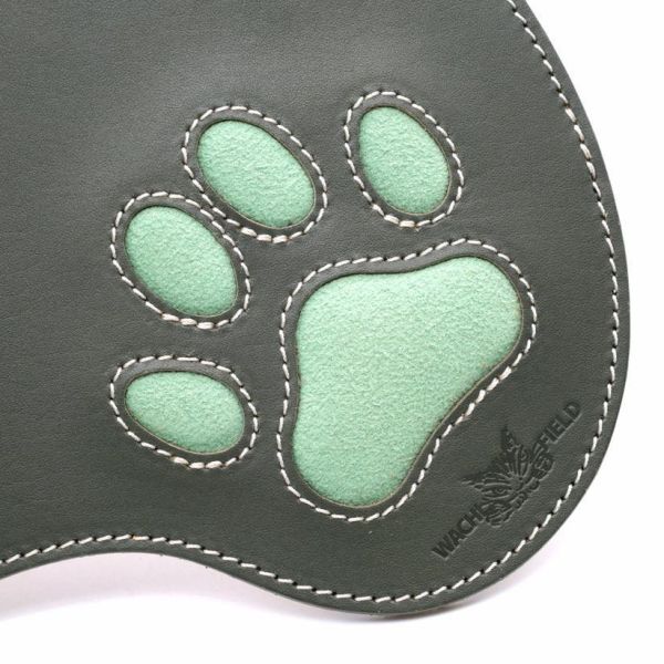 皮革肉球滑鼠墊-綠色 