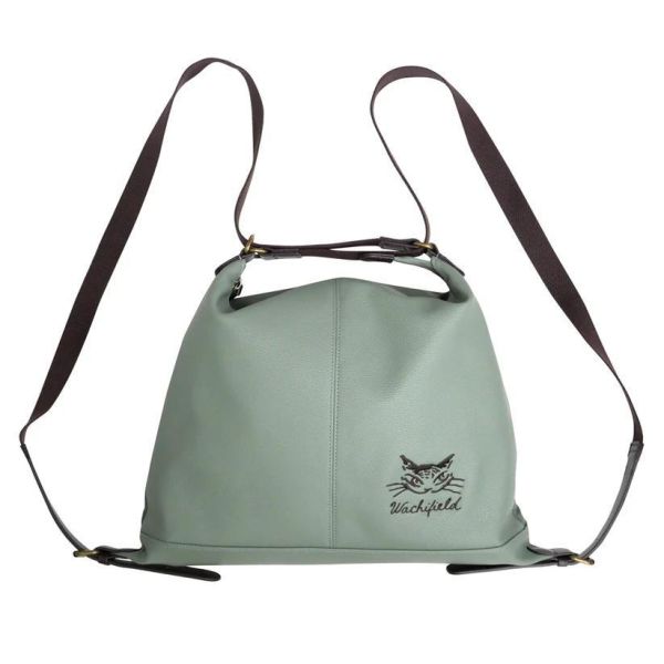 輕量防潑水S皮革2WAY後背包 