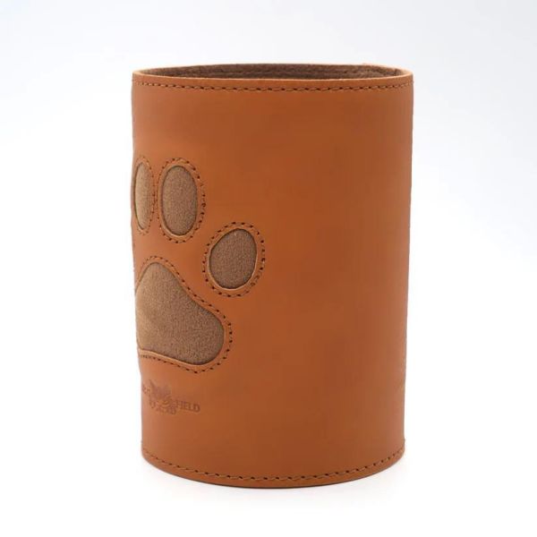 皮革肉球筆筒 