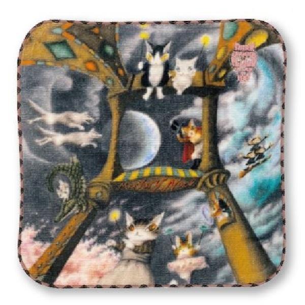 花邊彩色小手帕-夜空馬戲團 