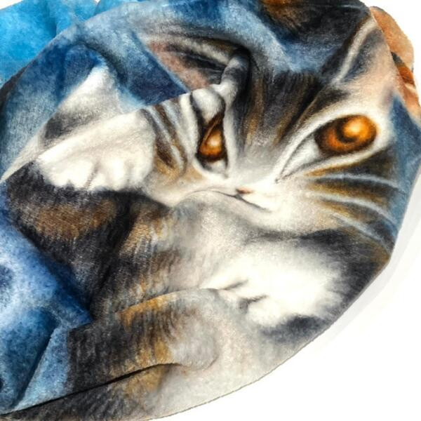 法蘭絨保暖毯-貓島 