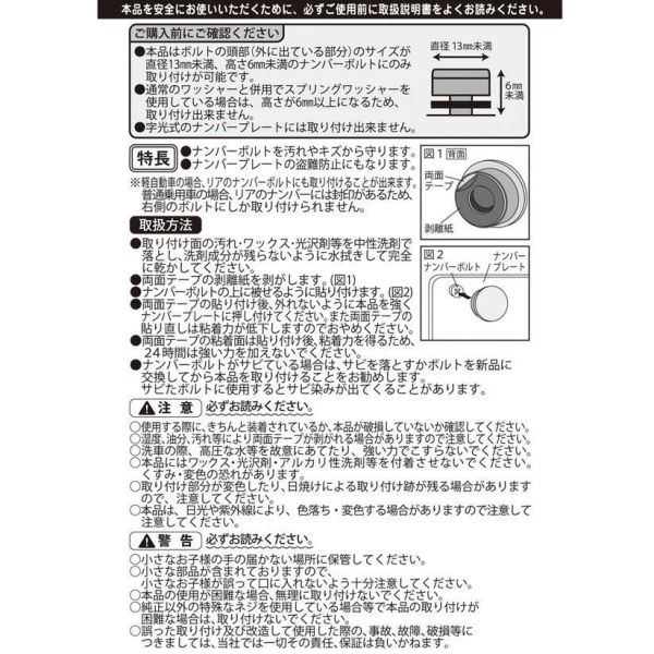 車牌螺絲裝飾蓋 