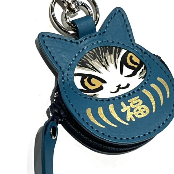 福福-零錢包鑰匙圈-藍 