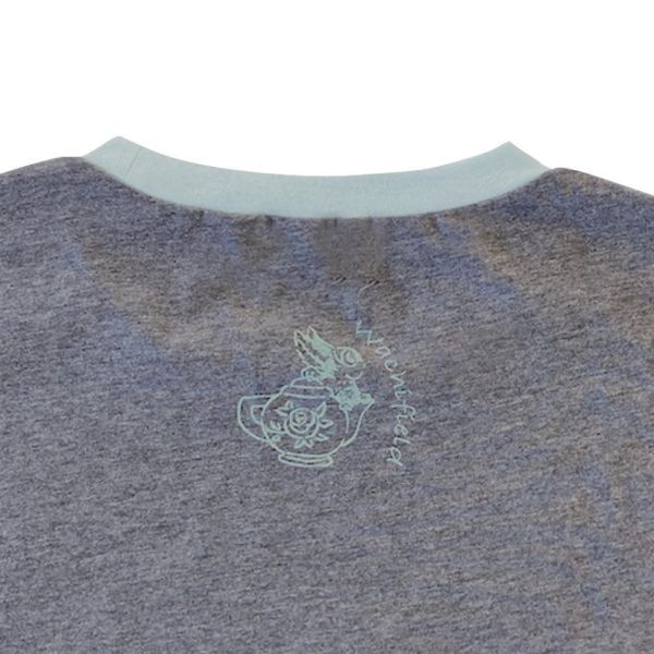 寬鬆長袖T恤-濃灰F 