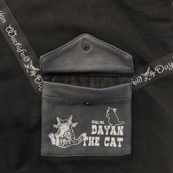 隨身包風寬版T恤-黑 