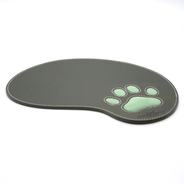 皮革肉球滑鼠墊-綠色 