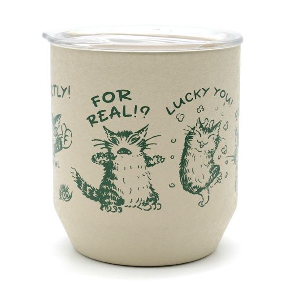 仿陶保溫茶杯-淺棕 