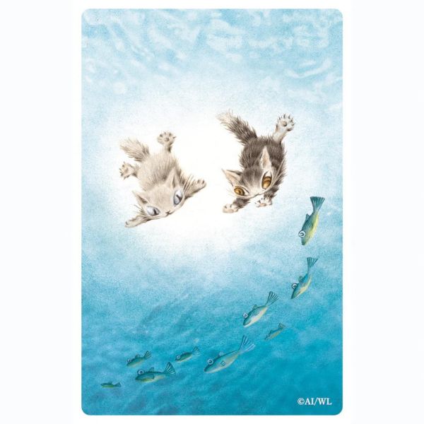 半透明圖畫書籤-海中 