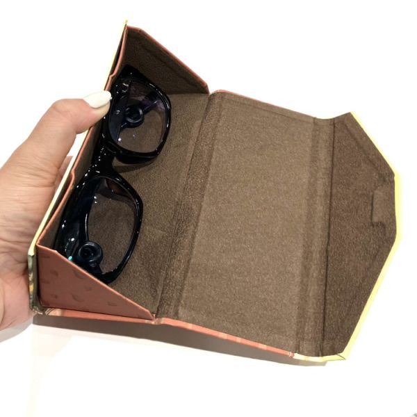 三角眼鏡盒與拭鏡布組-墨西哥 